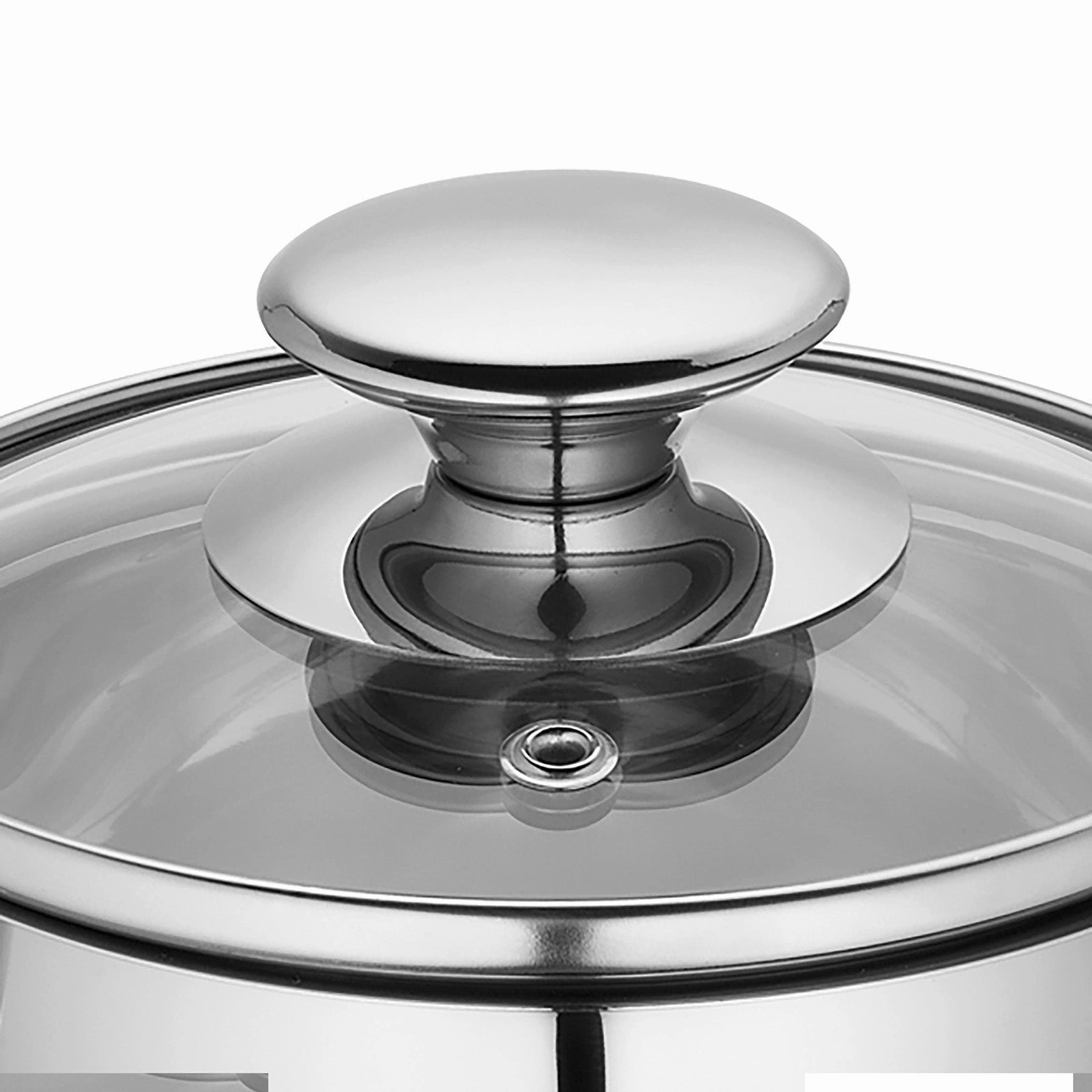 Kuchenprofi Mini Stockpot w/ Glass Lid, 0.7 qt., 4.75-Inch Diameter