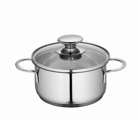 Kuchenprofi Mini Stockpot w/ Glass Lid, 1 qt., 5.5-Inch Diameter Cookware online kitchen sale