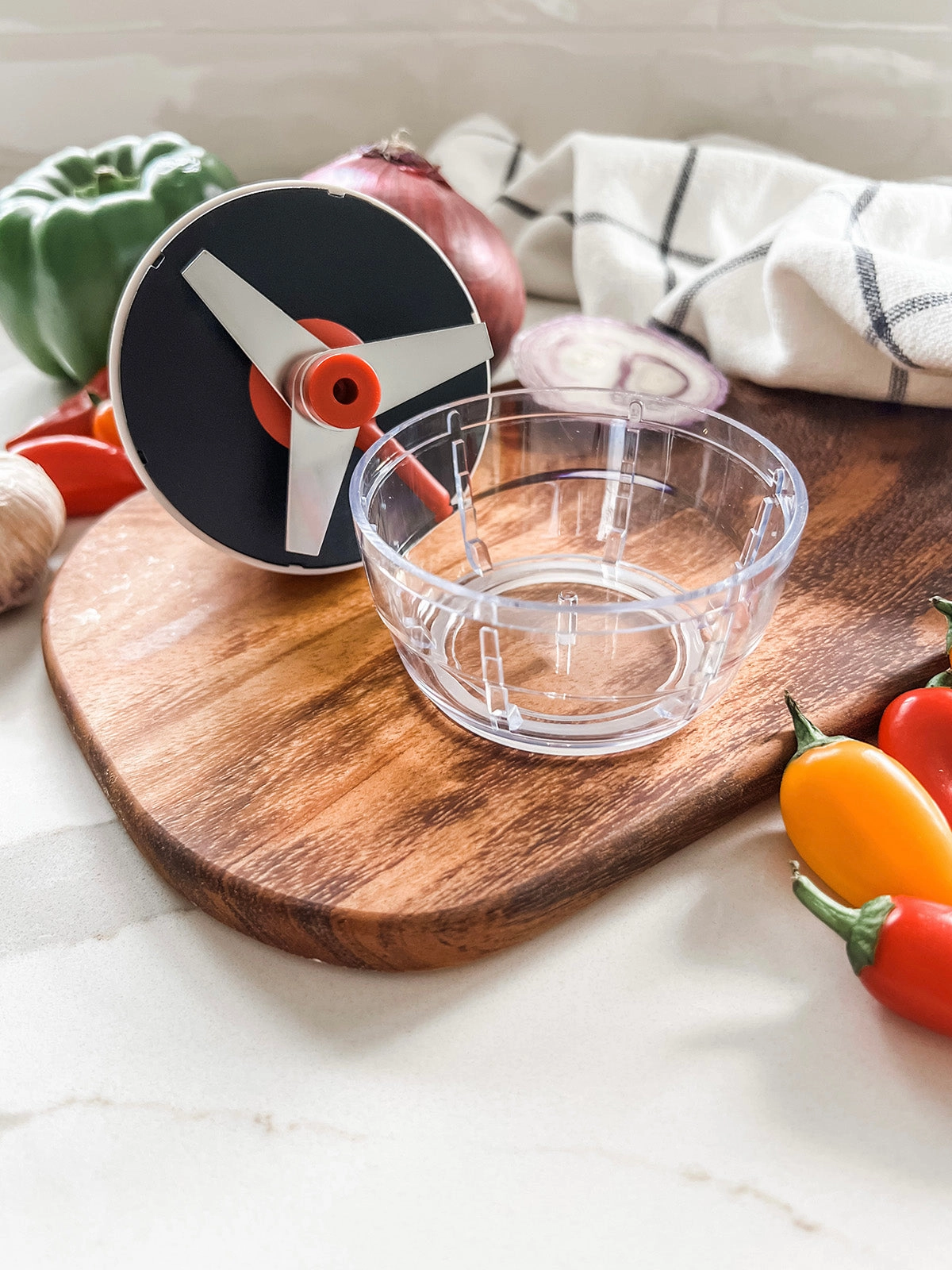 Kuchenprofi Push Fruit and Vegetable Multi Chopper, 3.4-Inch Diameter