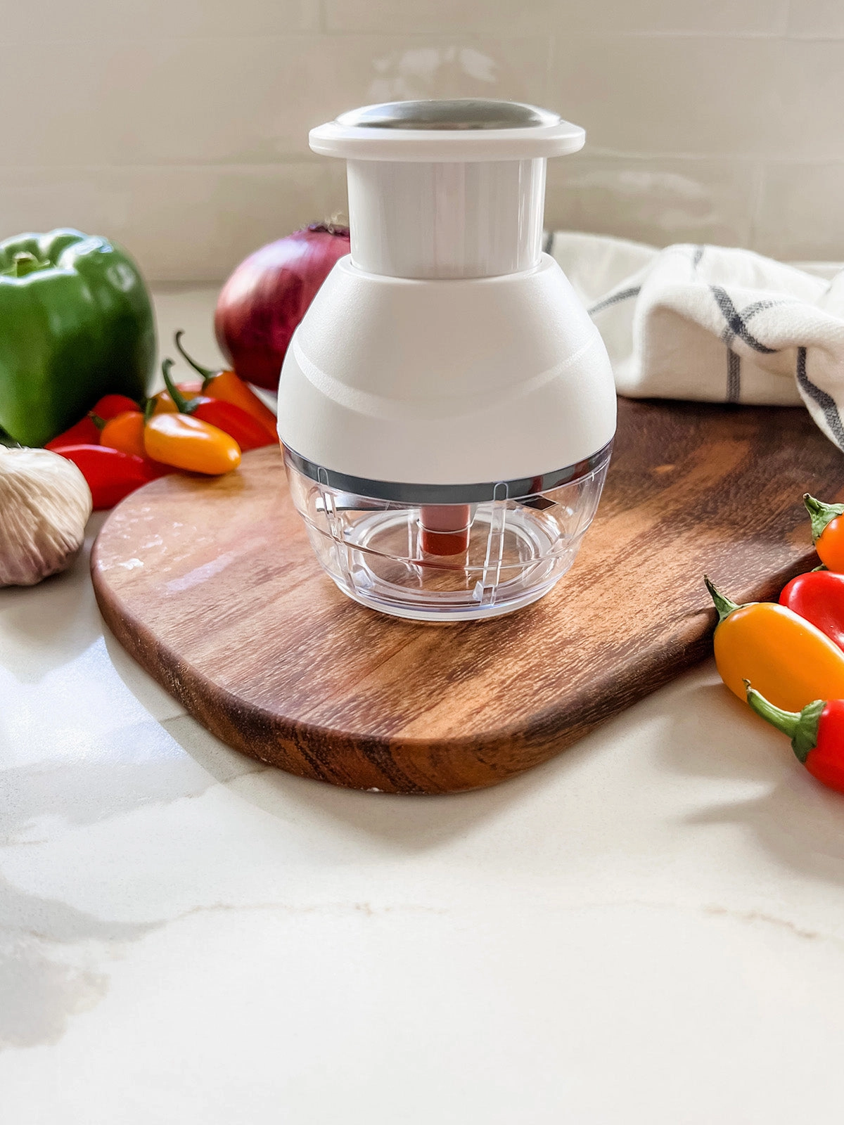 Kuchenprofi Push Fruit and Vegetable Multi Chopper, 3.4-Inch Diameter