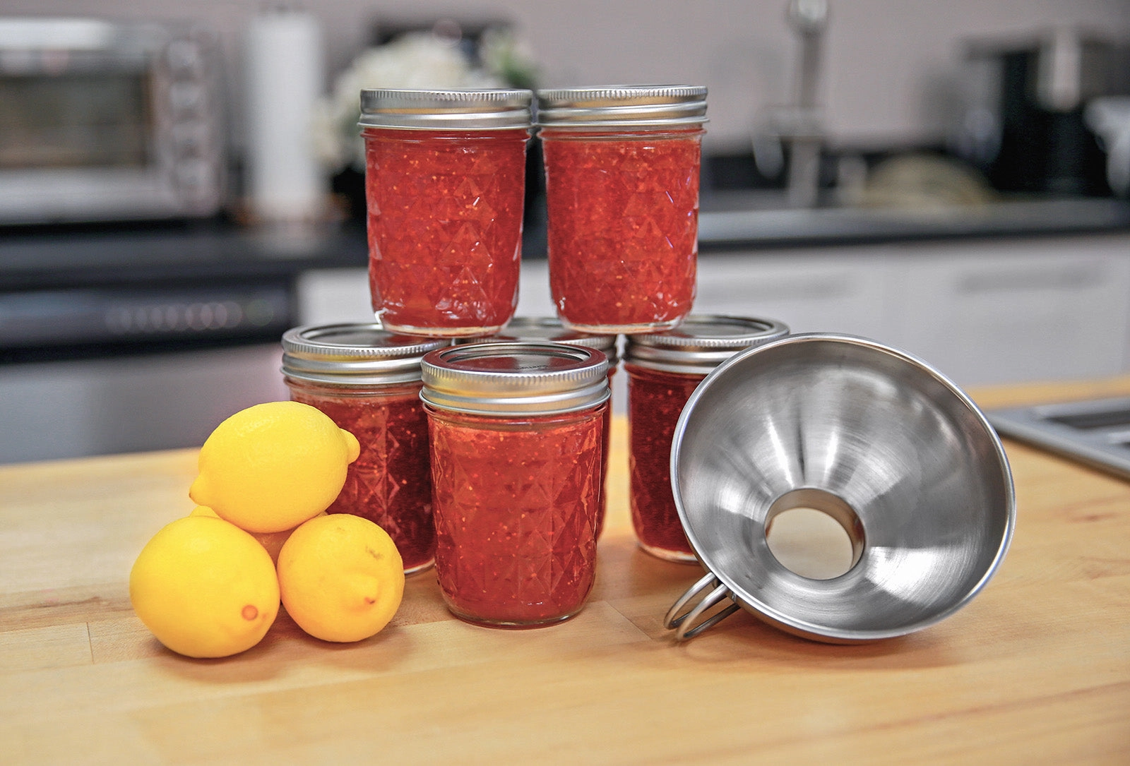 Kuchenprofi Wide Mouth Canning Funnel, Stainless Steel, 5.5-Inch Diameter