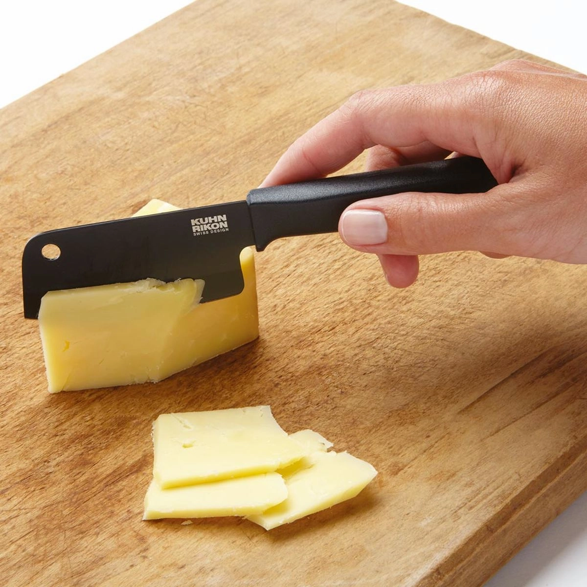 Kuhn Rikon Colori  Cheese Knife Set of 3, Graphite