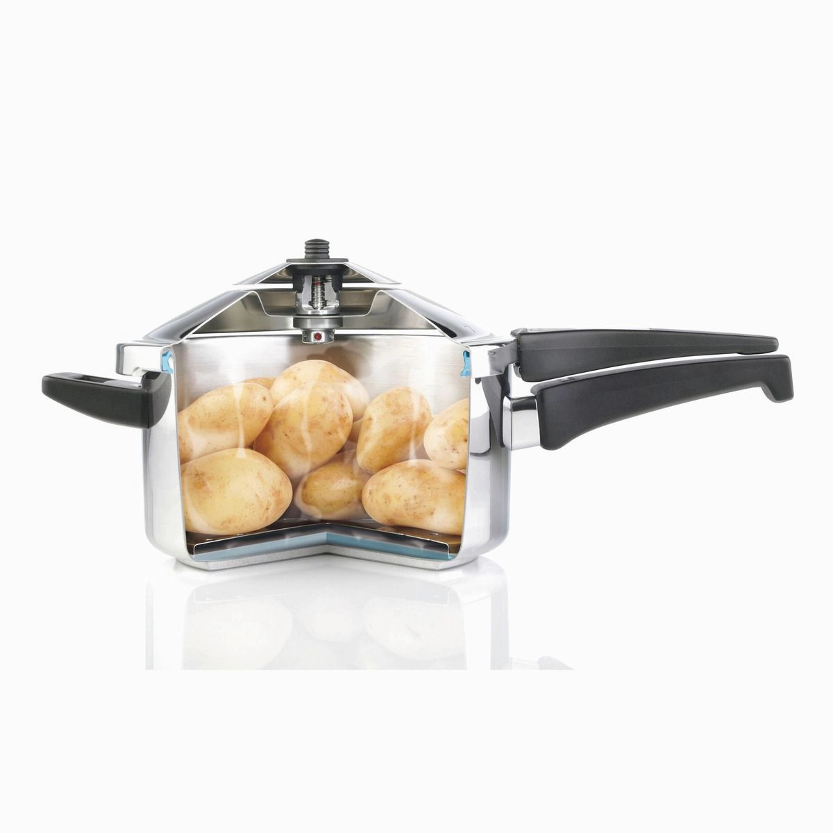 Kuhn Rikon Duromatic Stainless Steel Saucepan Pressure Cooker, 3.7 Qt