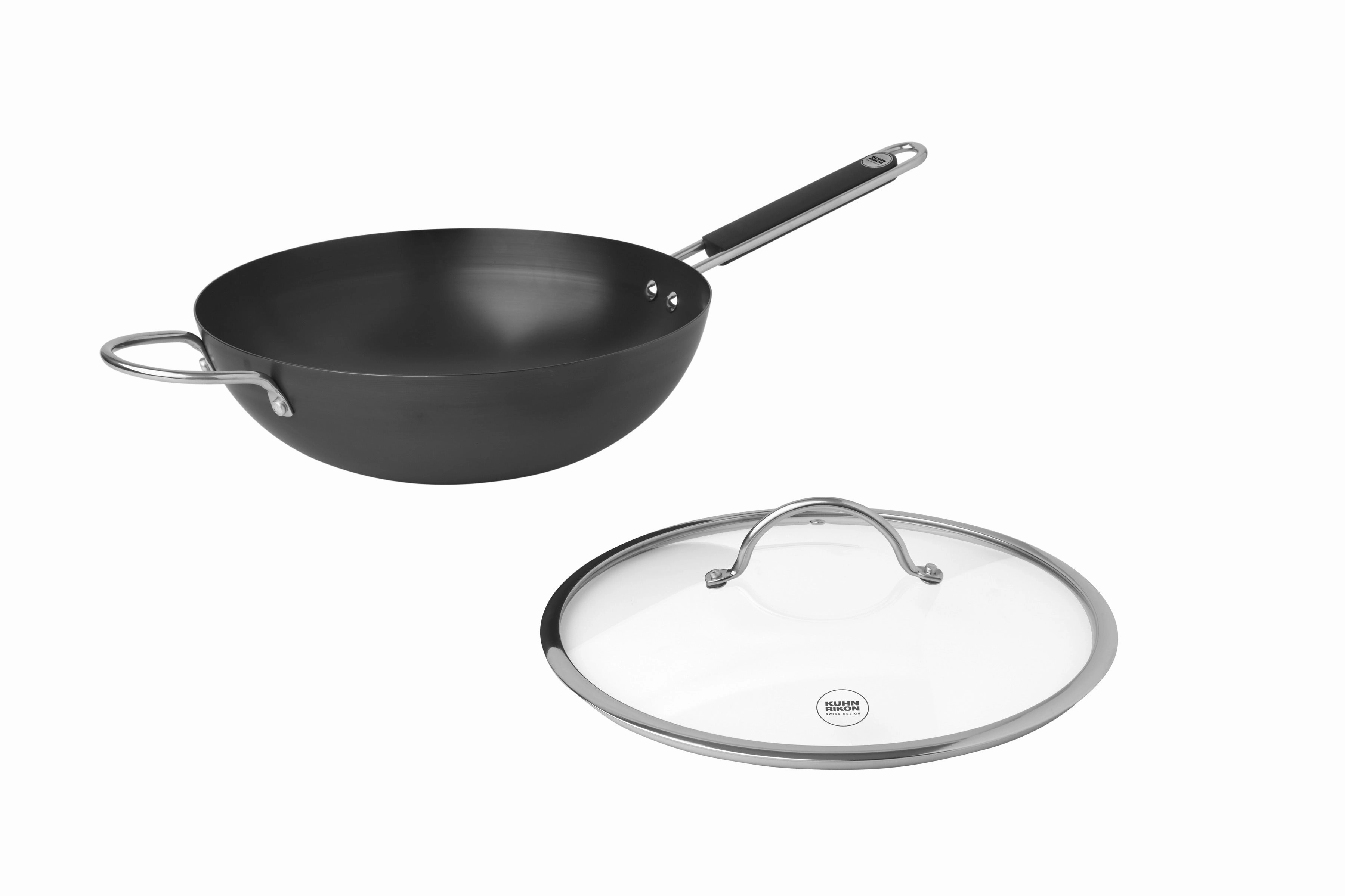 Kuhn Rikon Essential Covered Wok Skillet 12.6-Inch, 5 qt