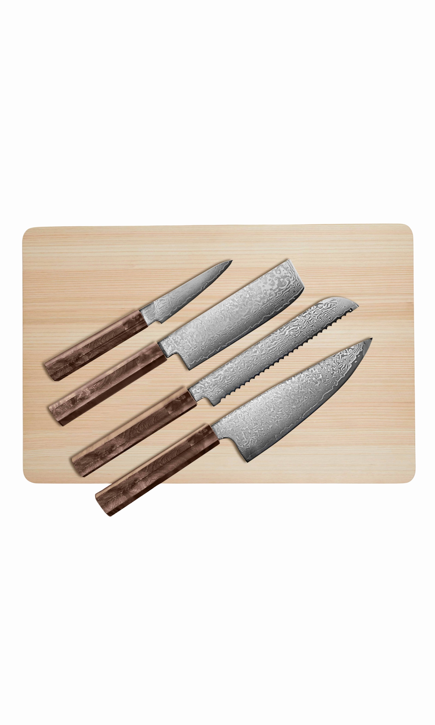 Kumo Knife Set With Cutting Board