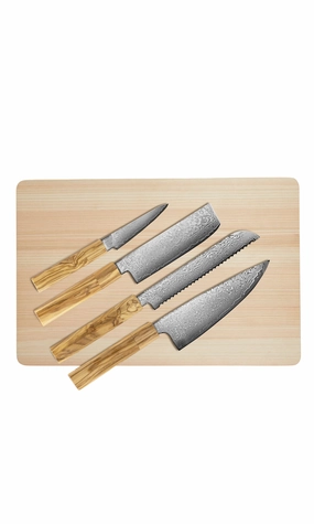 Kumo Knife Set With Cutting Board Cutlery knife sets deals