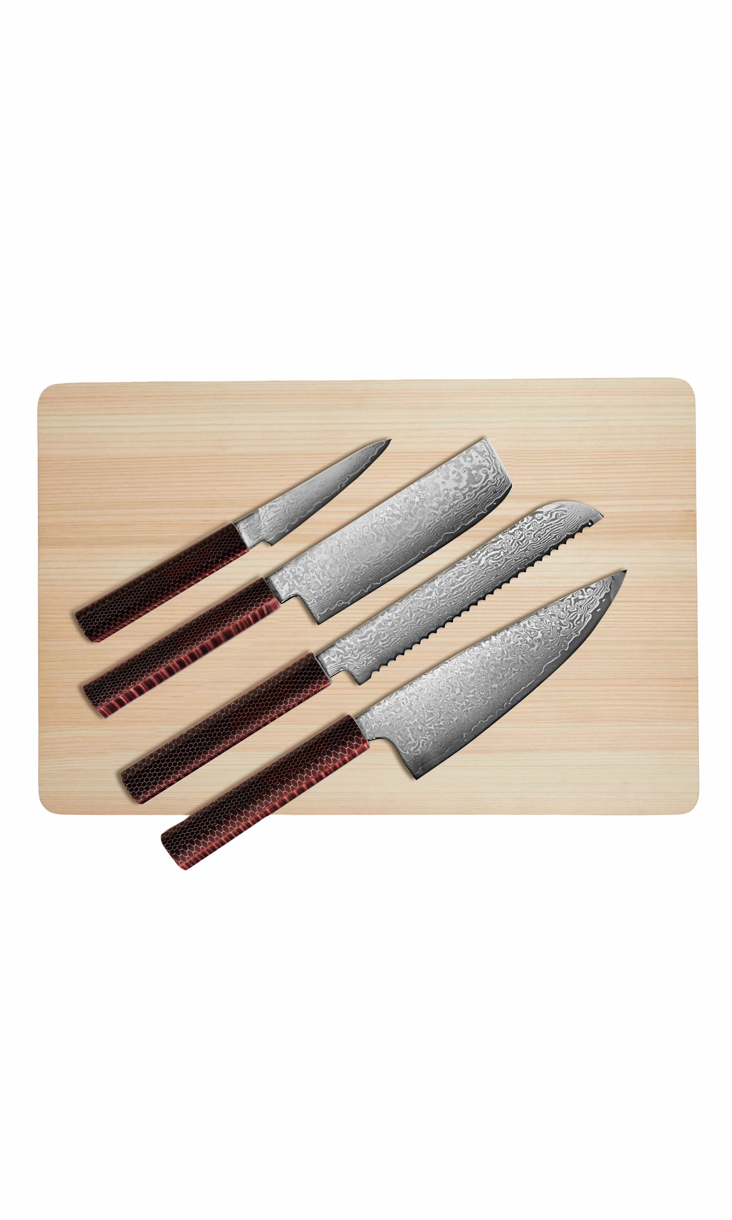 Kumo Knife Set With Cutting Board
