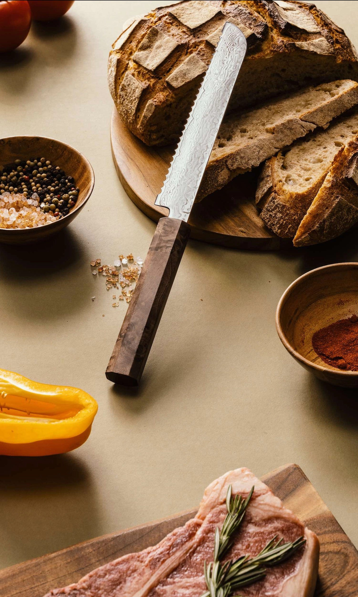 Kumo VG10 Serrated Pankiri Bread Knife
