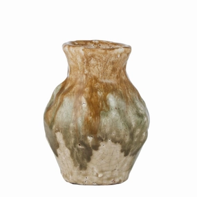 Labasa Vase Sm 10.5x15cm Olive Ceramic Cheap Vases for home