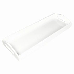 Lacquer Bar Tray (White) Decorative Trays cheap sale
