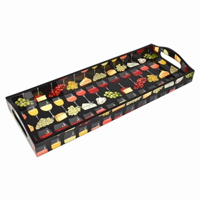 Lacquer Bar Tray (Wine Flight) Decorative Trays cheap sale