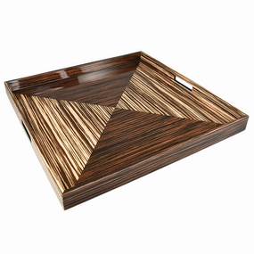 Lacquer Large Square Tray (Metro) Decorative Trays cheap sale