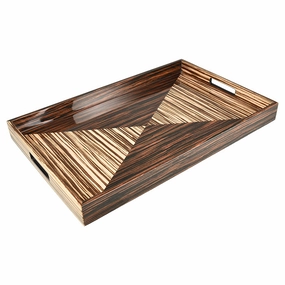 Lacquer Rectangle Tray (Metro) Decorative Trays cheap sale