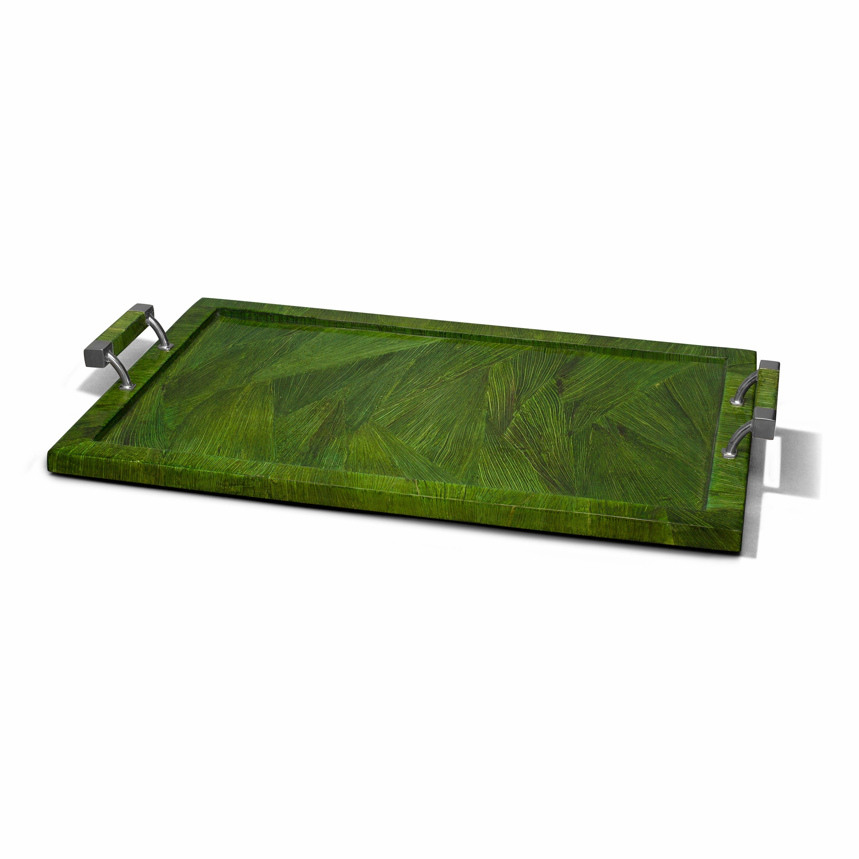 Ladorada Emerald Maize Large Tray 24" Decorative Trays cheap sale