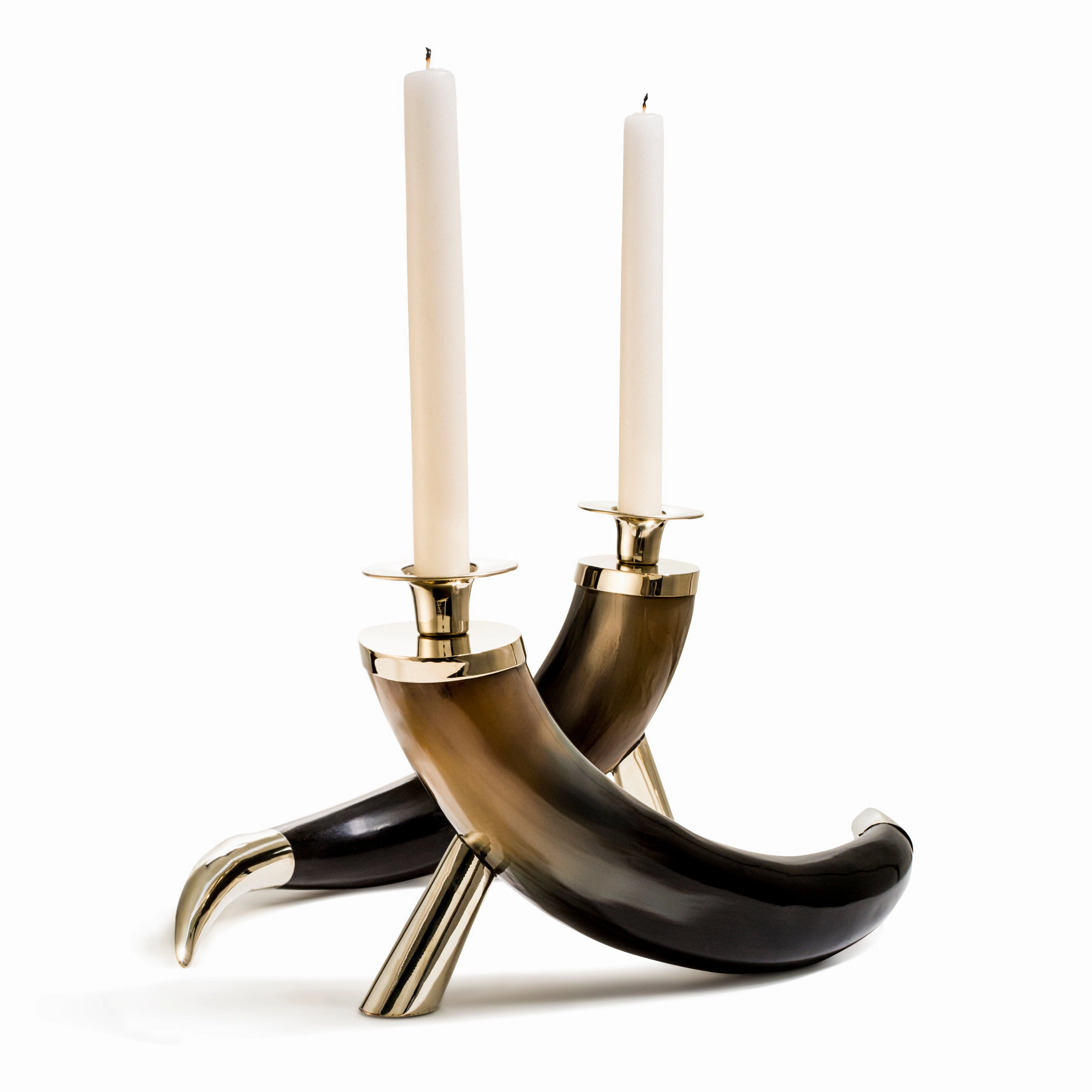 Ladorada Large Horn Candle Holder Set Candle Holders discount collection