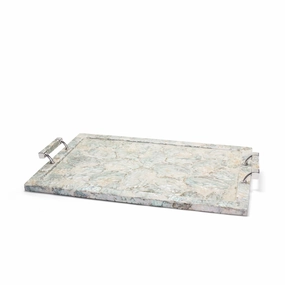 Ladorada Mother Of Pearl Large Tray 24" Decorative Trays cheap sale