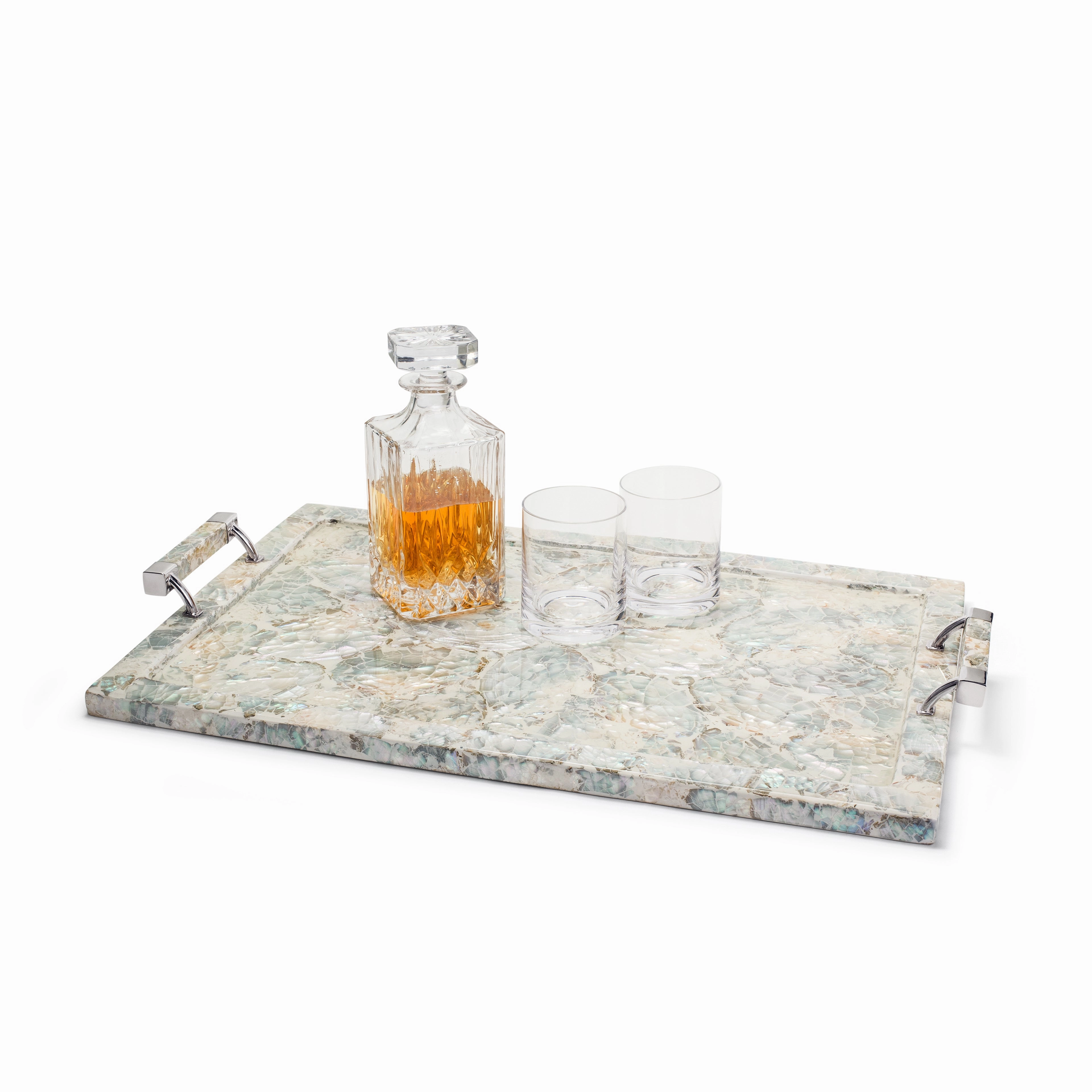 Ladorada Mother Of Pearl Large Tray 24"