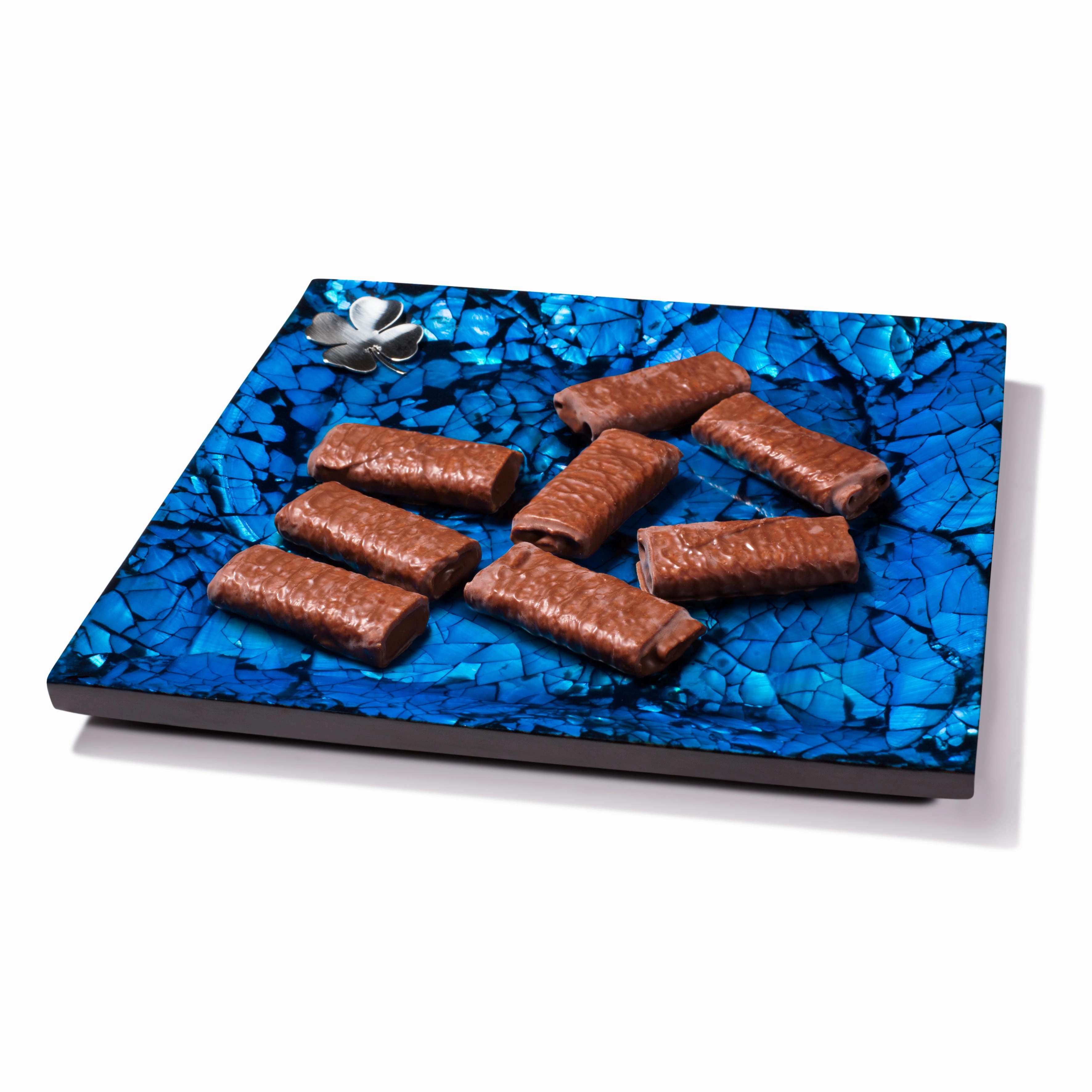 Ladorada Mother of Pearl Small Platter Tray (Blue)