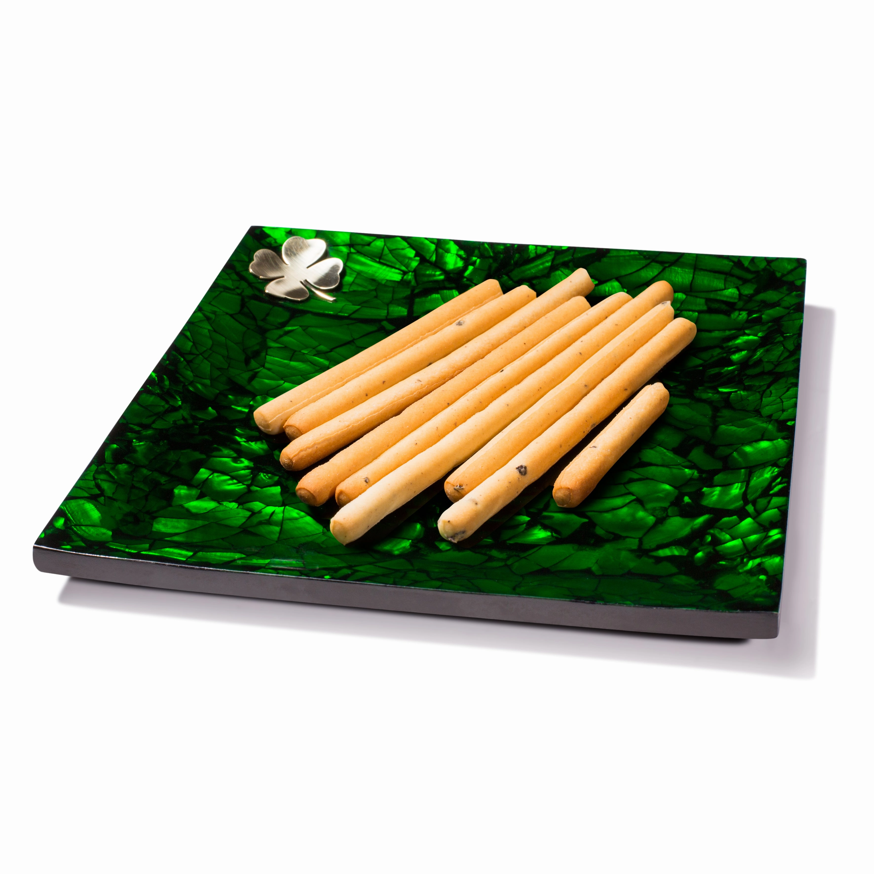 Ladorada Mother of Pearl Small Platter Tray (Green)