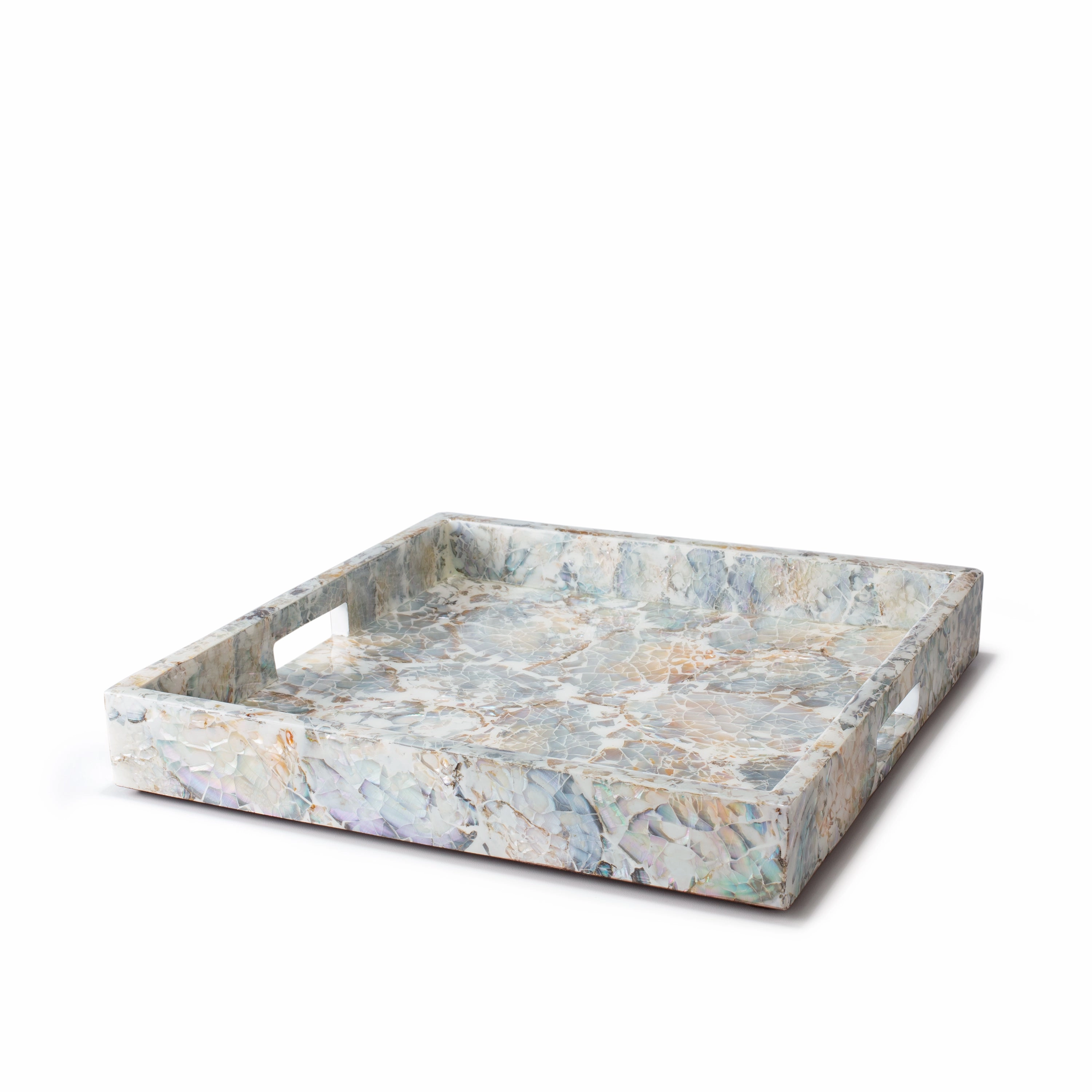 Ladorada Natural Mother of Pearl Decorative Tray Decorative Trays cheap sale