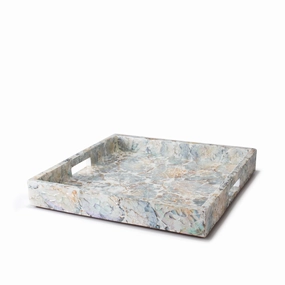 Ladorada Natural Mother of Pearl Decorative Tray Decorative Trays cheap sale