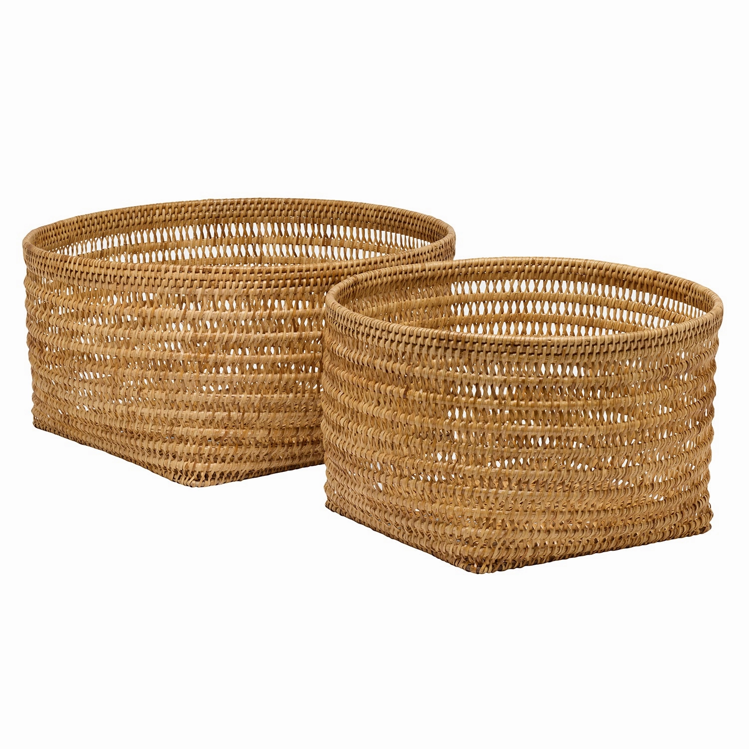Laredo Rattan Round Nested Basket Set/2