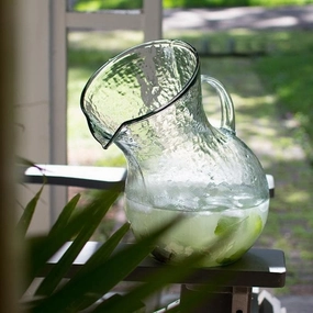 Large Glass Tilted Pitcher Drinkware best price