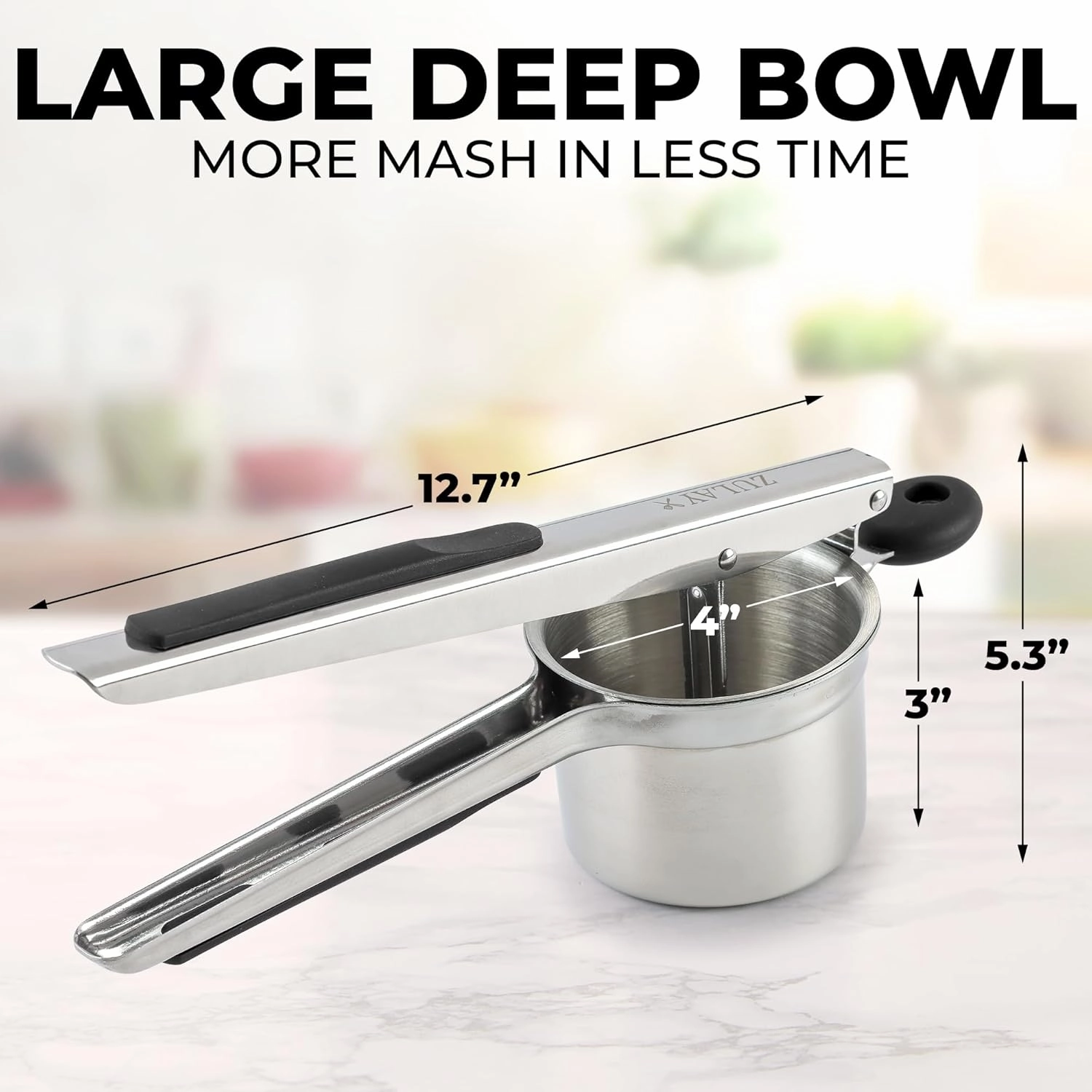 Large Potato Ricer with 2 Interchangeable Discs