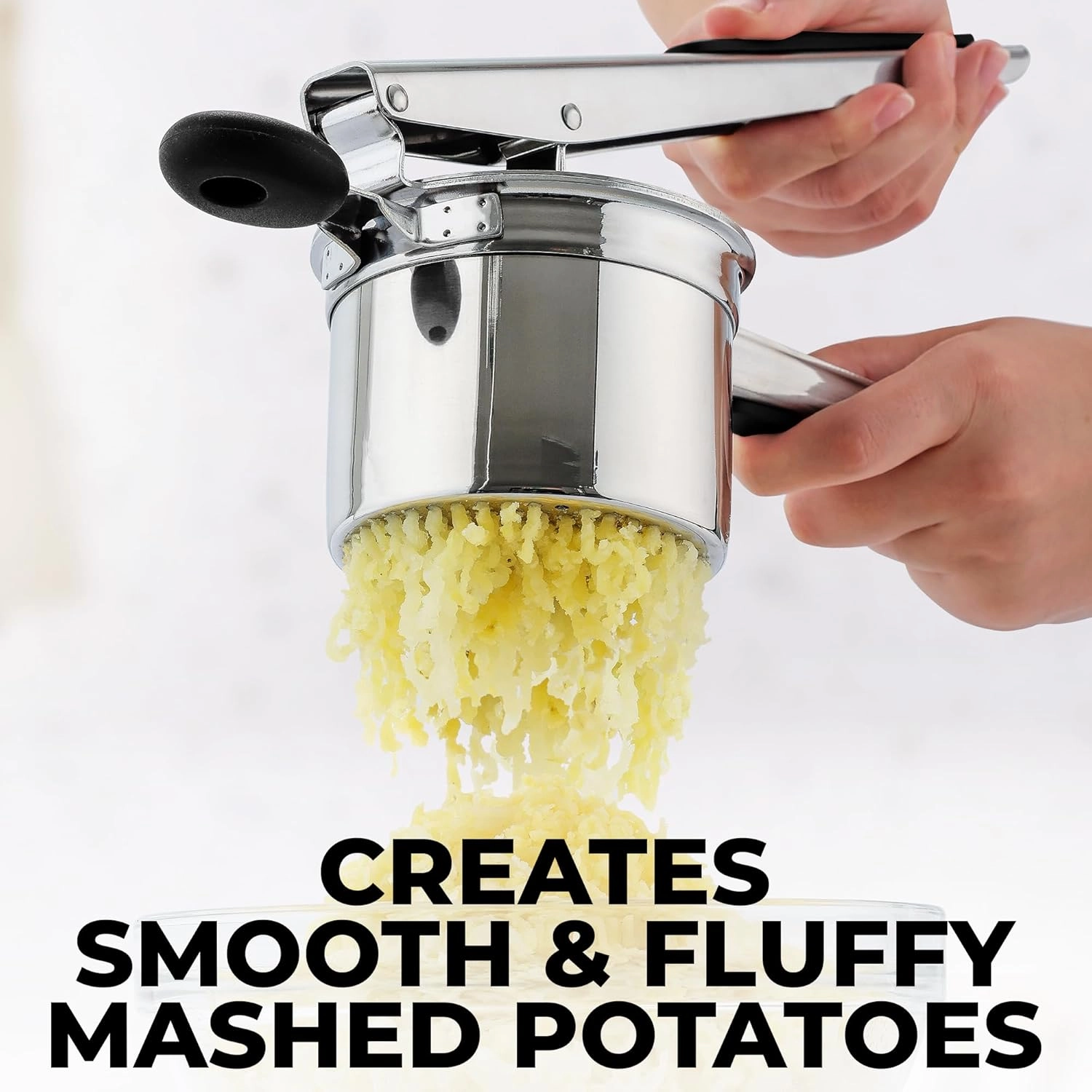 Large Potato Ricer with 2 Interchangeable Discs