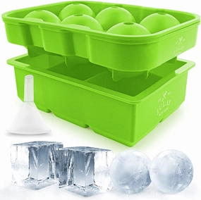 Large Square Ice Cube Molds and Sphere Ice Ball Maker with Lid (Set of 2) Cooking Tools & Accessories hot price