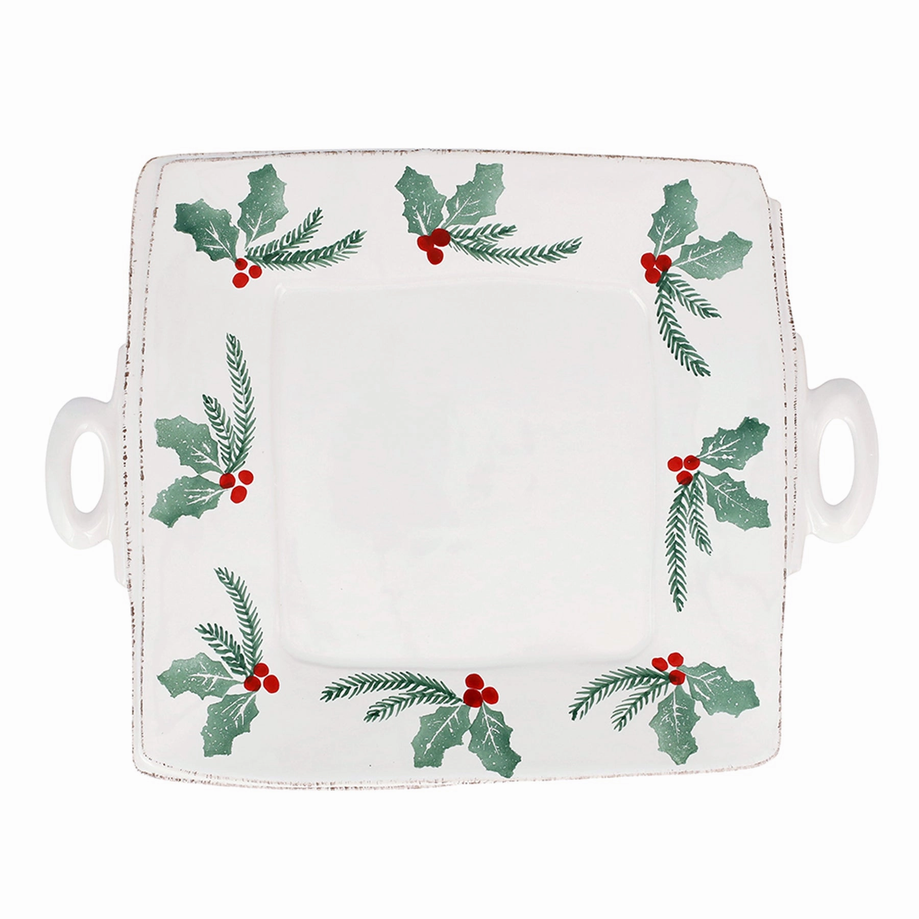 Lastra Evergreen Handled Square Platter Serveware deals online