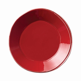 Lastra Red European Dinner Plate Dinnerware clearance deals