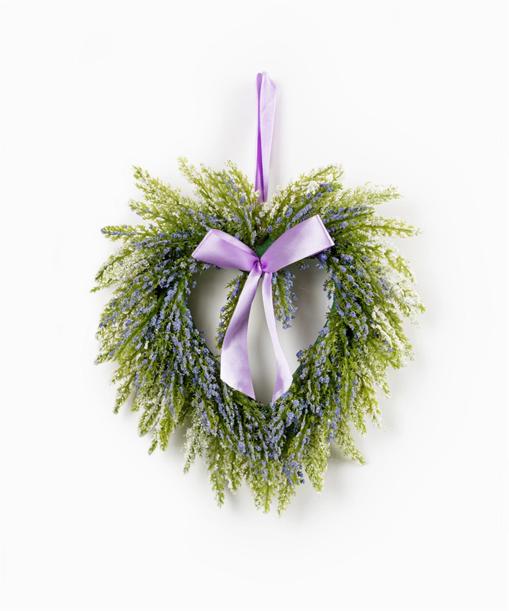 Lavender Heart Wreath (Set of 2) Twig/Plastic 10" Faux Florals cheap bouquet decor
