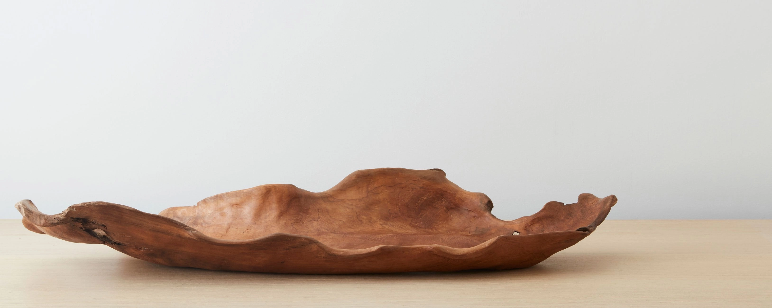 leaf shaped wood natural tray Entertaining Servingware discount