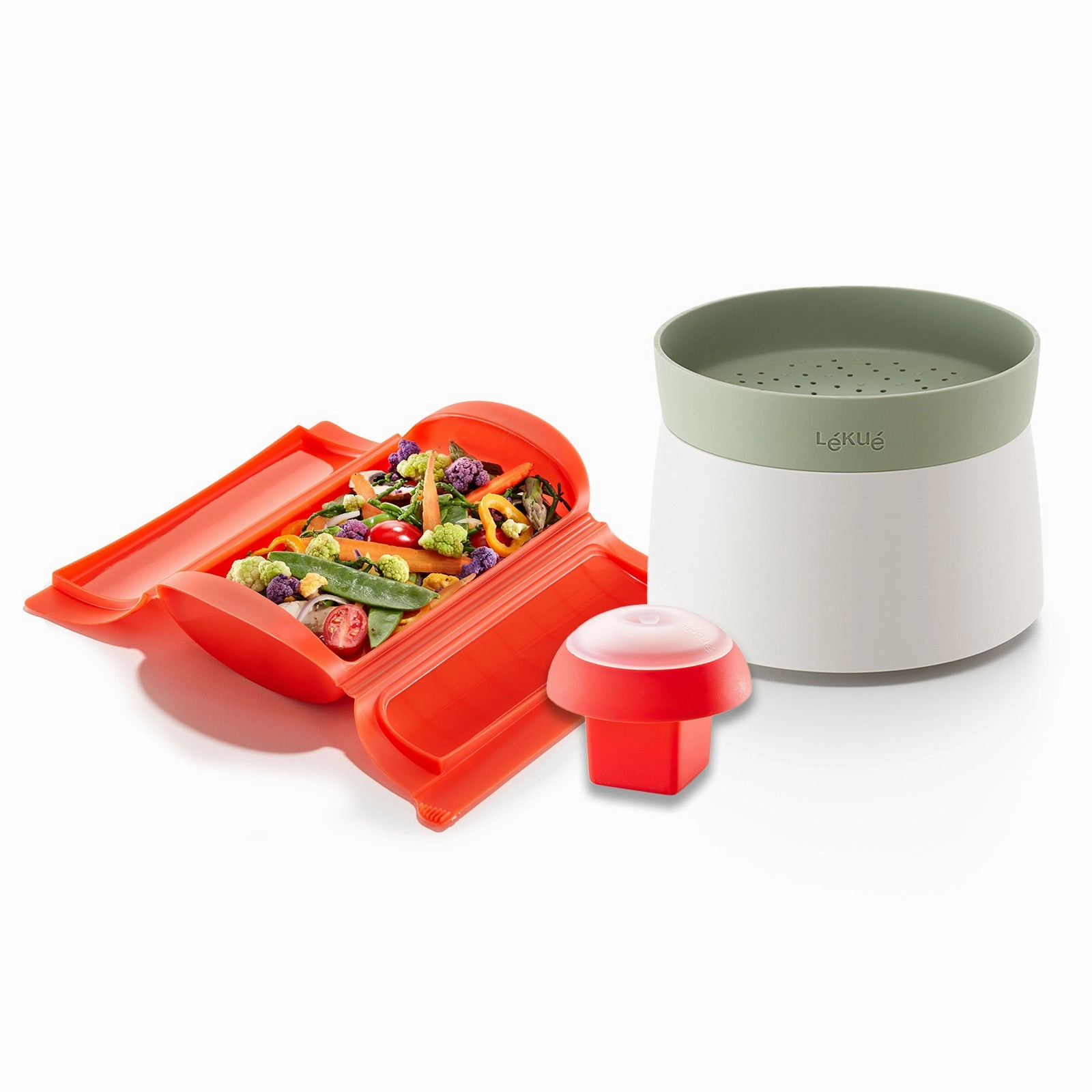 Lekue Essential Cooking Kit with Rice Steamer, Steam Case, Egg Poacher Cooking Tools & Accessories hot price