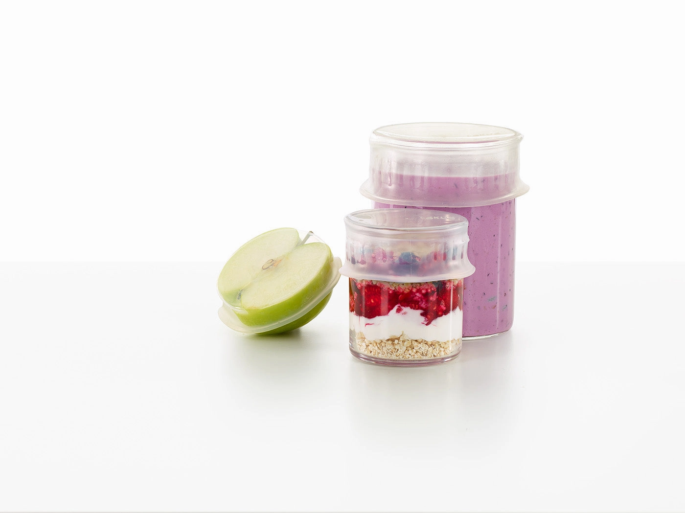 Lekue Reusable Flexible Strech Top Lid, Platinum Silicone