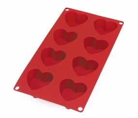 Lekue Silicone 6 Cavity Heart Baking Mold Bakeware online promo