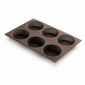 Lekue Silicone Perforated Bread Roll Pan, Brown Bakeware online promo