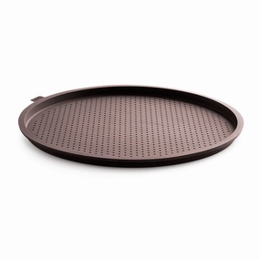 Lekue Silicone Perforated Pizza Pan, Brown Bakeware online promo