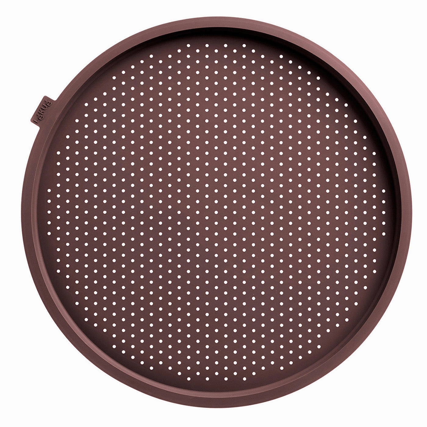 Lekue Silicone Perforated Pizza Pan, Brown