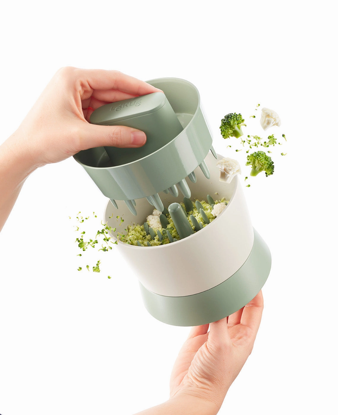 Lekue Veggie Cauliflower Ricer, 7 Ounce, Green