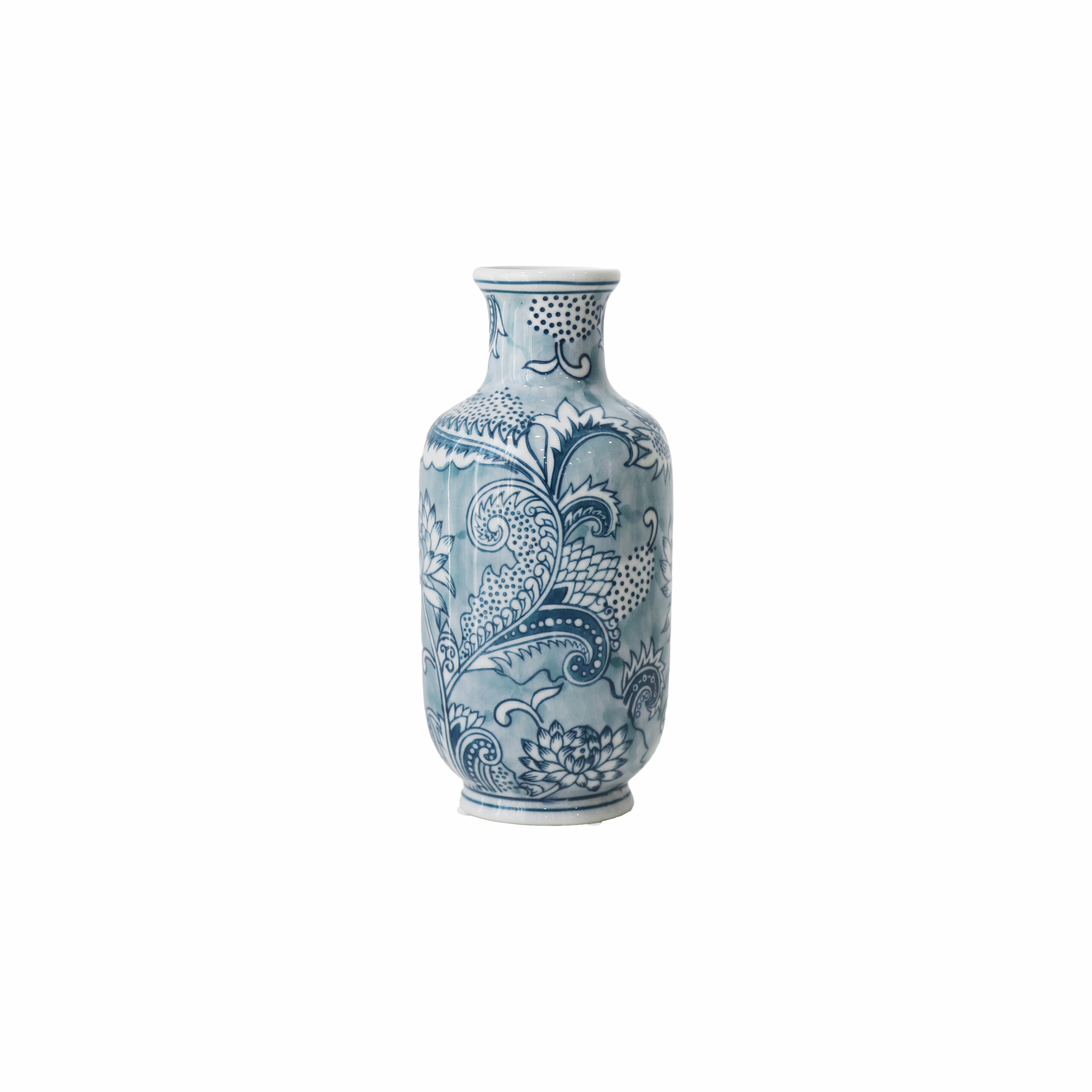 Lily Vase 20cm Blue Cheap Vases for home