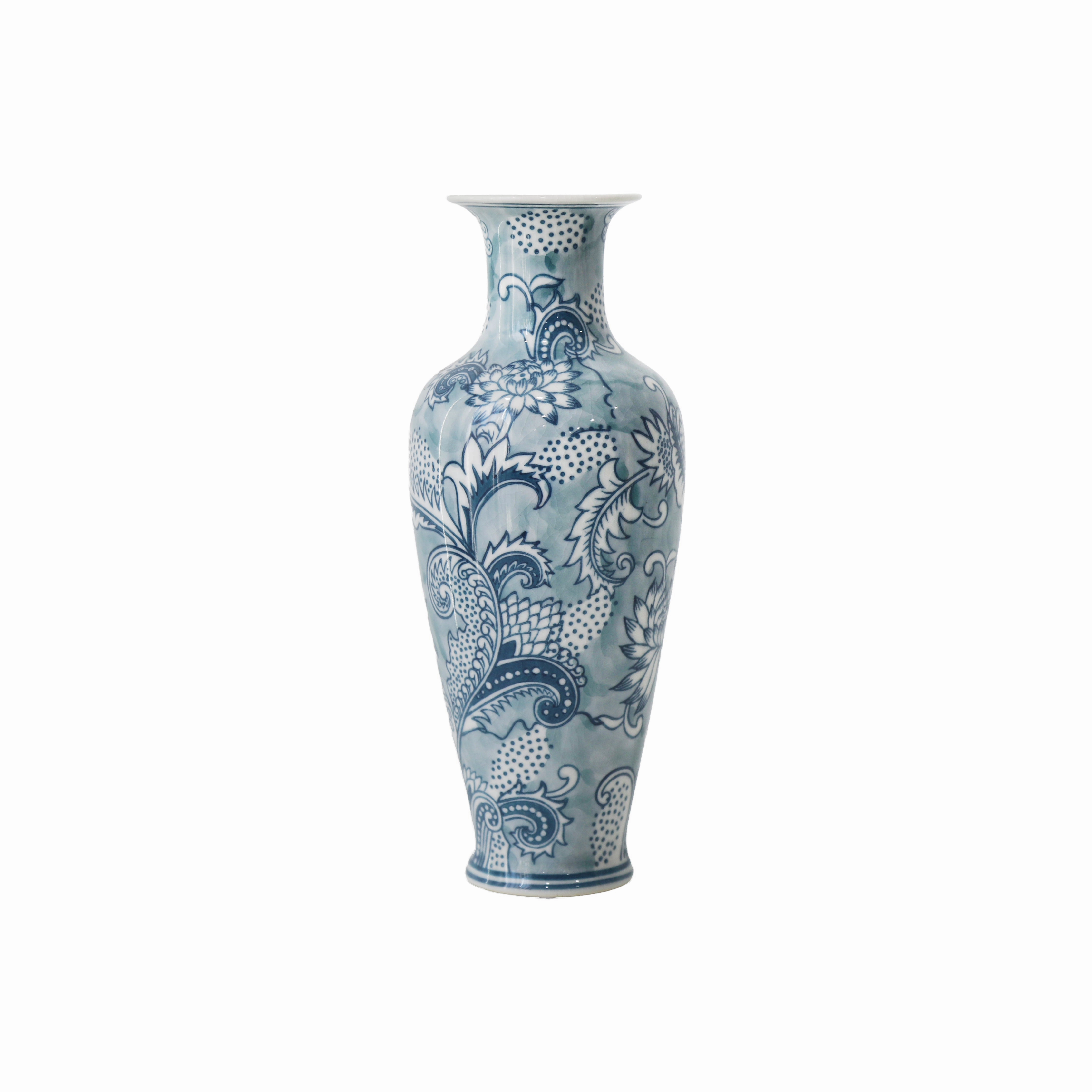 Lily Vase 25cm Blue Cheap Vases for home