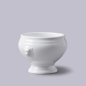 Lion Head Soup Bowl 350ml, White Serving Bowls Entertaining Set