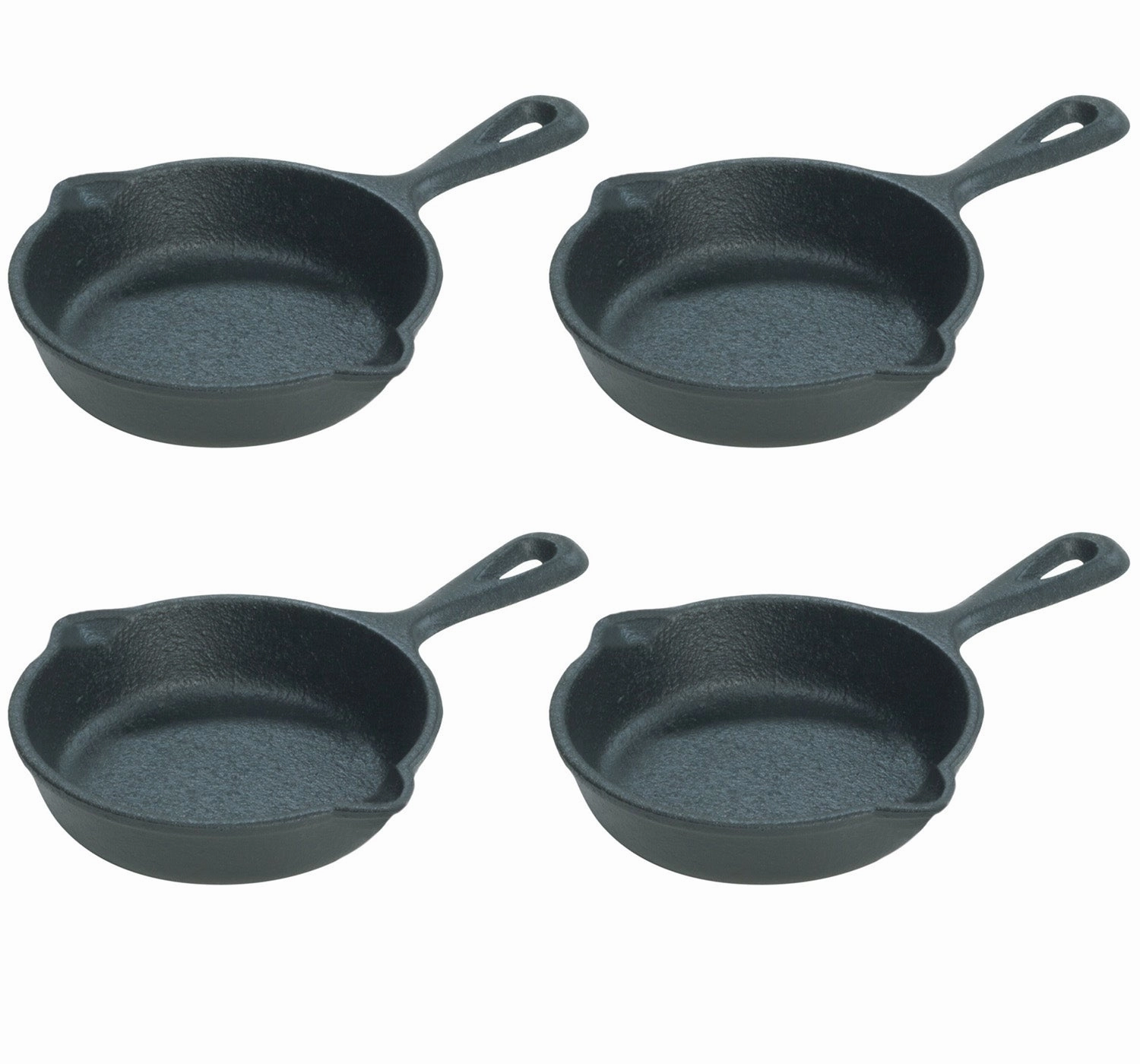 Lodge 3.5 Inch Seasoned Cast Iron Mini Skillet, Set of 4 Cookware holiday sale