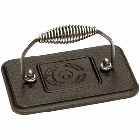 Lodge 6.75 Inch x 4.5 Inch Cast Iron Grill Press Cookware holiday sale
