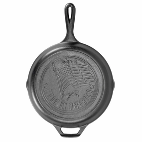 Lodge Cast Iron 10.25" Skillet with American Flag Design Cookware online kitchen sale