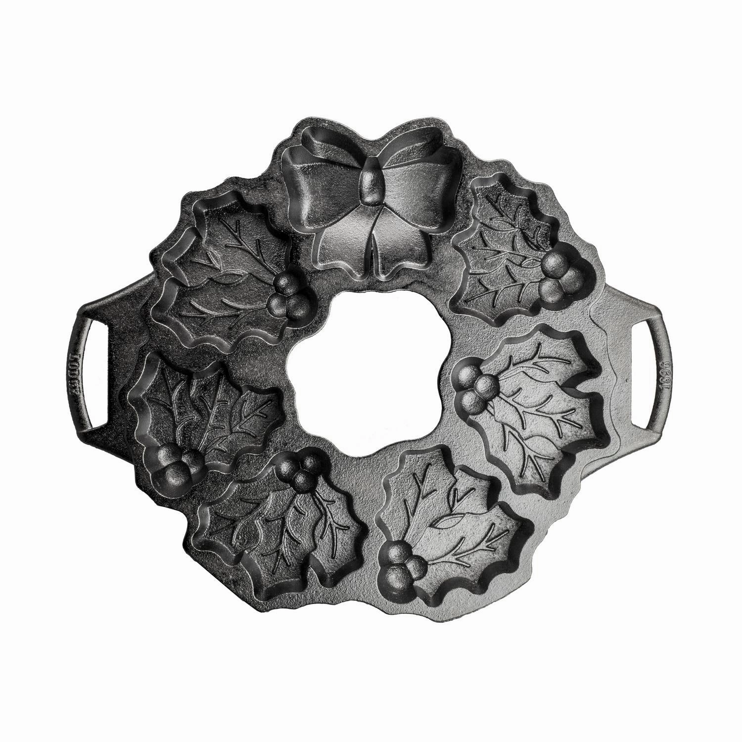 Lodge Cast Iron Holiday Wreath Pan Bakeware online promo