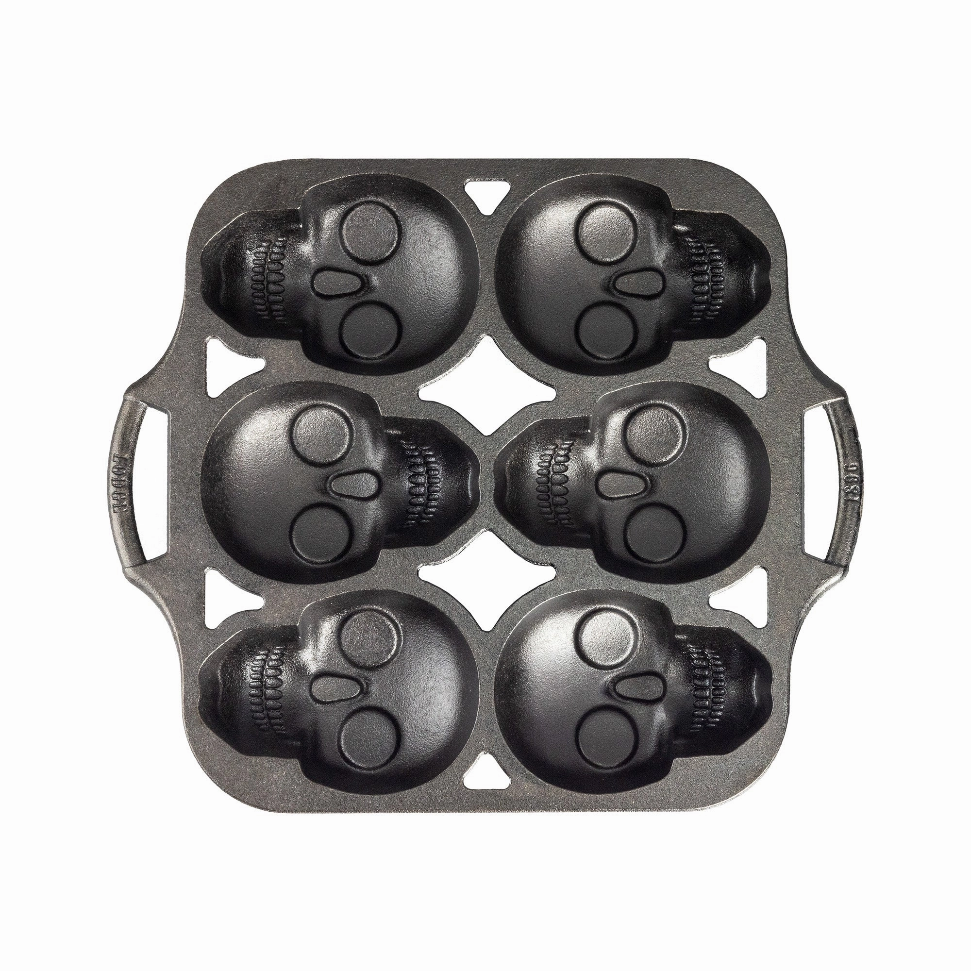 Lodge Cast Iron Mini Skull Cake Pan