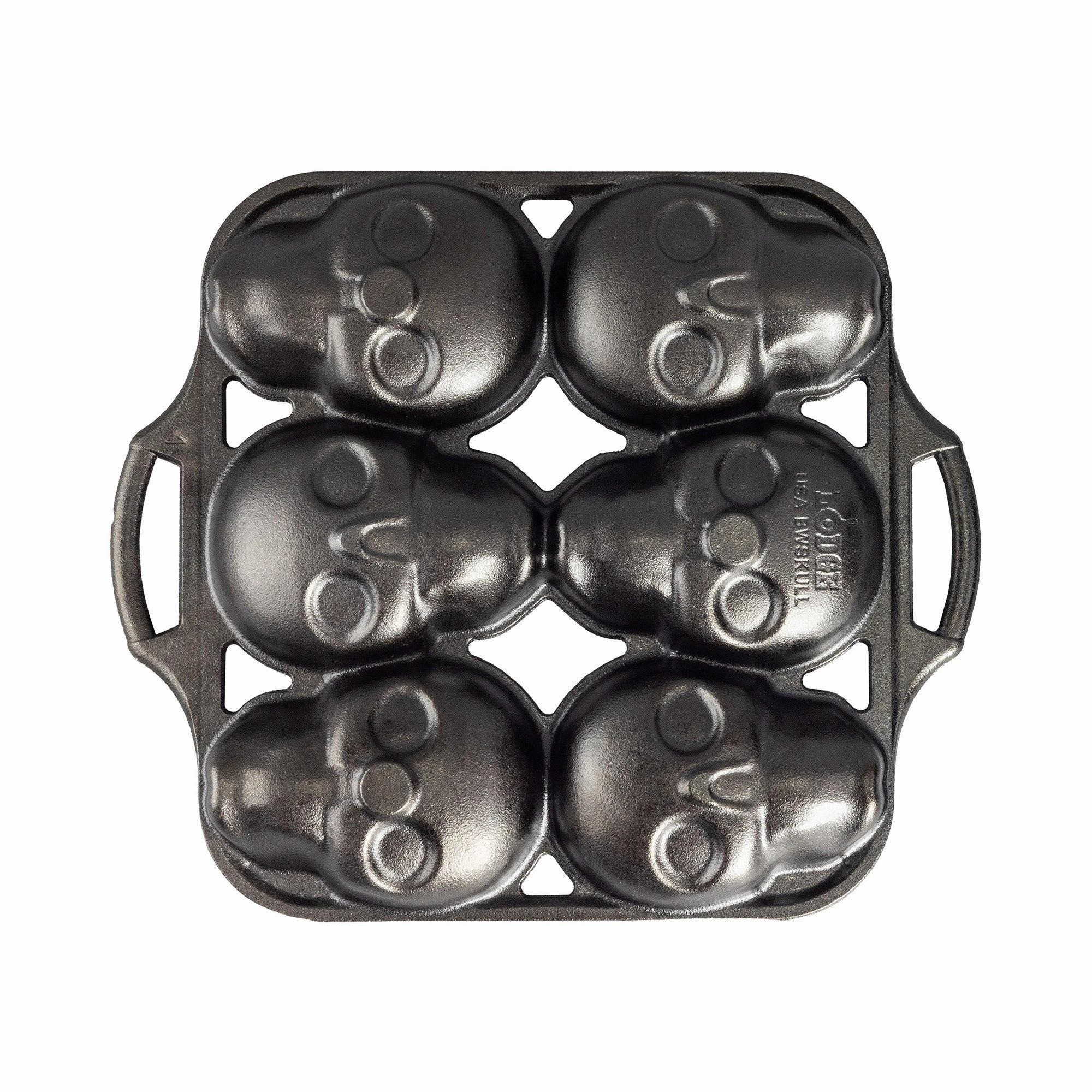 Lodge Cast Iron Mini Skull Cake Pan